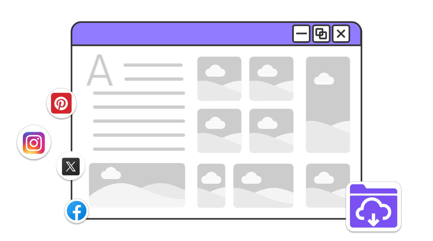 Download from any webpage with Imaget